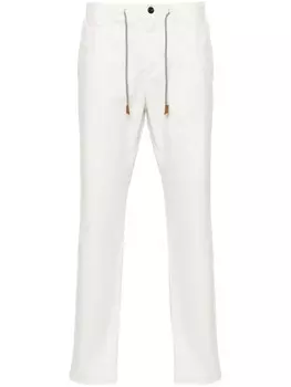 Eleventy брюки чинос с кулиской, белый