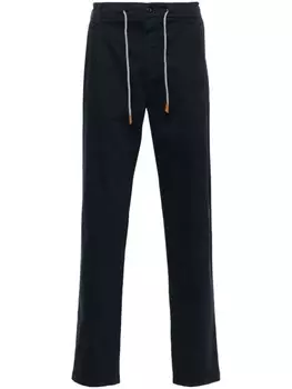 Eleventy брюки чинос с кулиской, синий