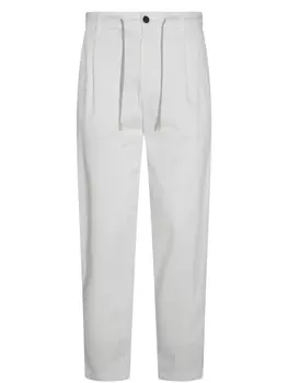 Eleventy брюки с кулиской, белый