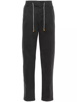 Eleventy брюки с кулиской, черный