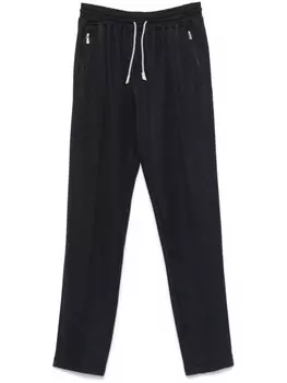 Eleventy брюки со складками, синий