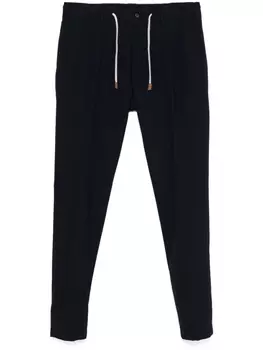 Eleventy брюки со складками, синий