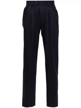 Eleventy брюки в тонкую полоску, синий