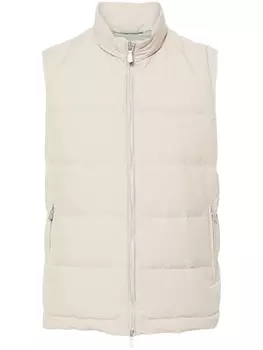 Eleventy дутый жилет, нейтральный цвет