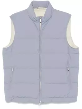 Eleventy дутый жилет, синий