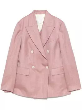 Eleventy двубортный блейзер, розовый