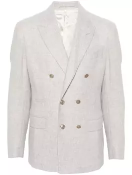 Eleventy двубортный пиджак, серый