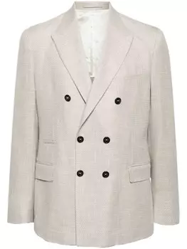 Eleventy двубортный пиджак, серый