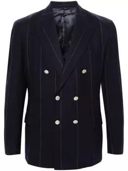 Eleventy двубортный пиджак, синий
