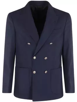 Eleventy двубортный пиджак, синий