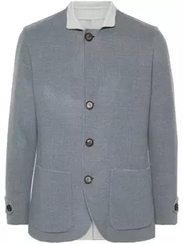 Eleventy двусторонний шерстяной пиджак, синий