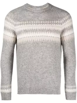 Eleventy джемпер из смесового кашемира с круглым вырезом, серый