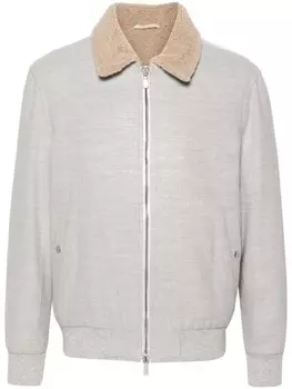 Eleventy фетровый бомбер, серый