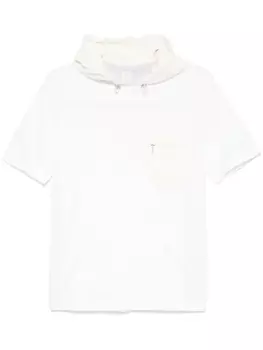 Eleventy футболка с капюшоном, белый