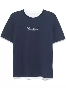 Eleventy футболка с круглым вырезом, синий