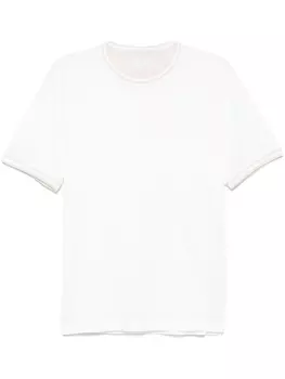 Eleventy футболка с отделкой в полоску, белый