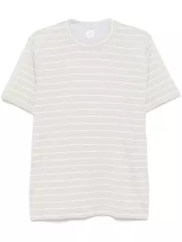 Eleventy футболка в полоску, нейтральный