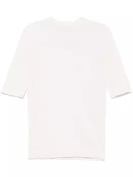 Eleventy футболка в рубчик, белый