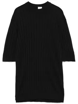 Eleventy футболка в рубчик, черный