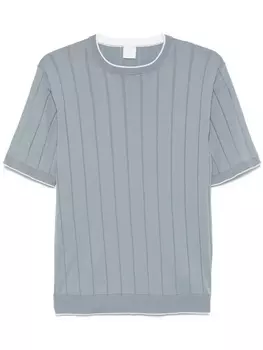 Eleventy футболка в рубчик, синий