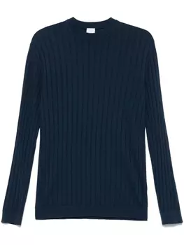 Eleventy футболка в рубчик, синий