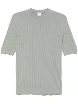 Eleventy футболка в рубчик, зеленый