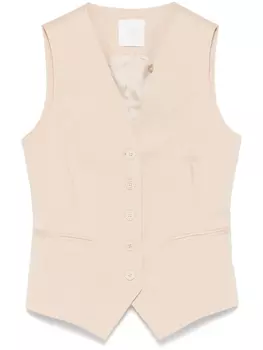 Eleventy габардиновый жилет, нейтральный