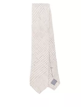 Eleventy галстук в клетку, нейтральный