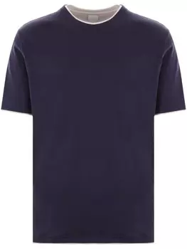Eleventy хлопковая футболка, синий