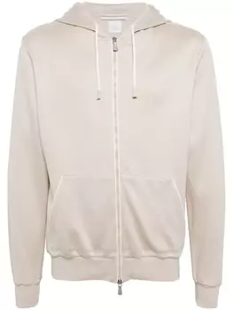 Eleventy худи на молнии, нейтральный цвет