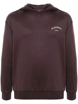 Eleventy худи с логотипом, фиолетовый