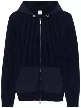 Eleventy худи в рубчик, синий