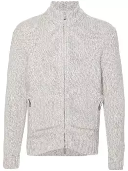 Eleventy кардиган на молнии, серый