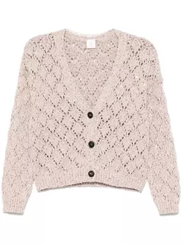 Eleventy кардиган рыхлой вязки, розовый