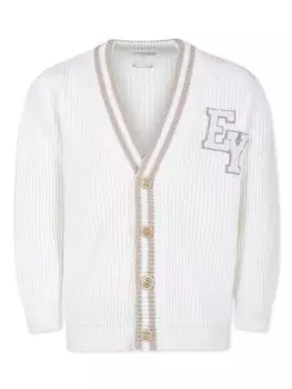 Eleventy кардиган с логотипом, белый