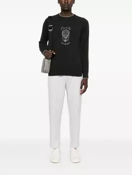 Eleventy кашемировый свитер, черный