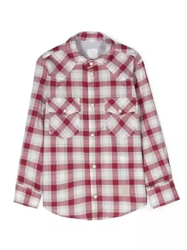 Eleventy клетчатая рубашка, красный
