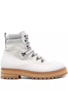 Eleventy кожаные ботинки, нейтральный цвет