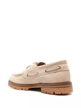 Eleventy кожаный топсайдеры, нейтральный цвет