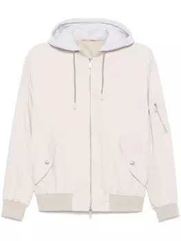 Eleventy куртка с капюшоном, нейтральный цвет