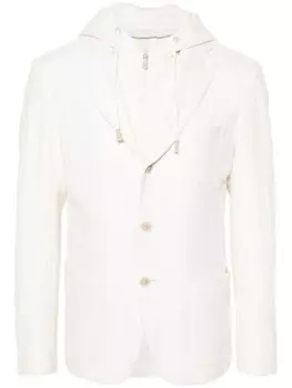 Eleventy куртка со вставками, белый