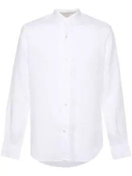 Eleventy льняная рубашка, белый