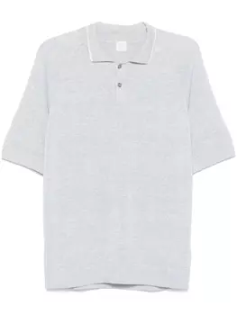 Eleventy меланжевая рубашка поло, синий