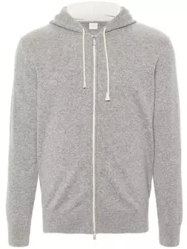Eleventy меланжевое худи, серый