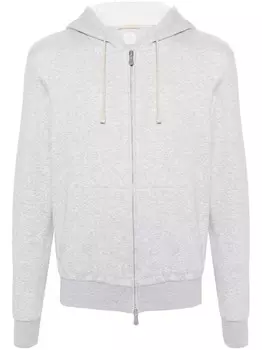 Eleventy меланжевое худи, серый