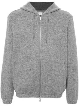 Eleventy меланжевое худи, серый
