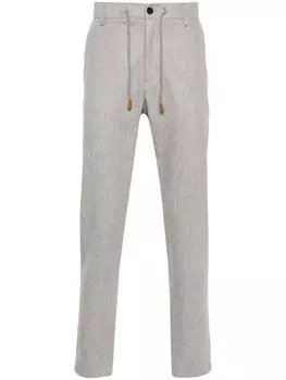 Eleventy меланжевые брюки, серый