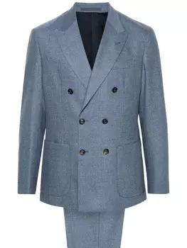 Eleventy меланжевый костюм, синий