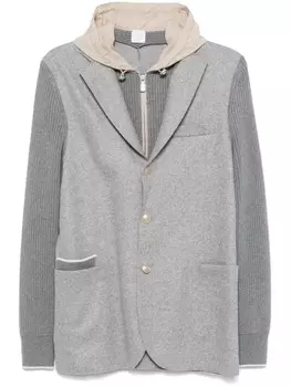 Eleventy многослойный пиджак, серый