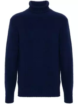 Eleventy начесанный свитер, синий